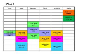 CRENEAUX D'ENTRAINEMENTS