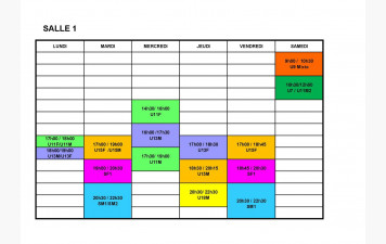 CRENEAUX D'ENTRAINEMENTS