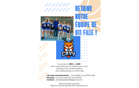 Recrutement U11F